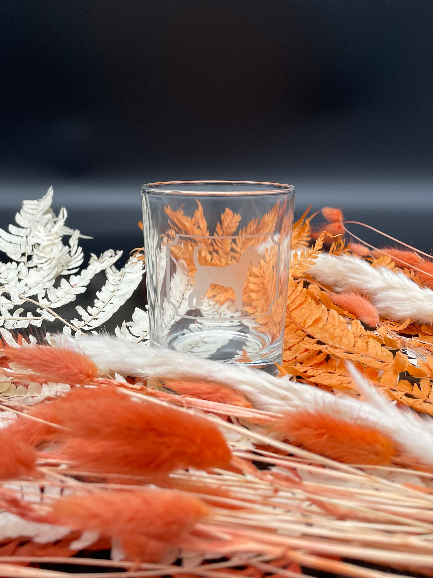 Whisky-Glas klein mit Terrier-Silhouette