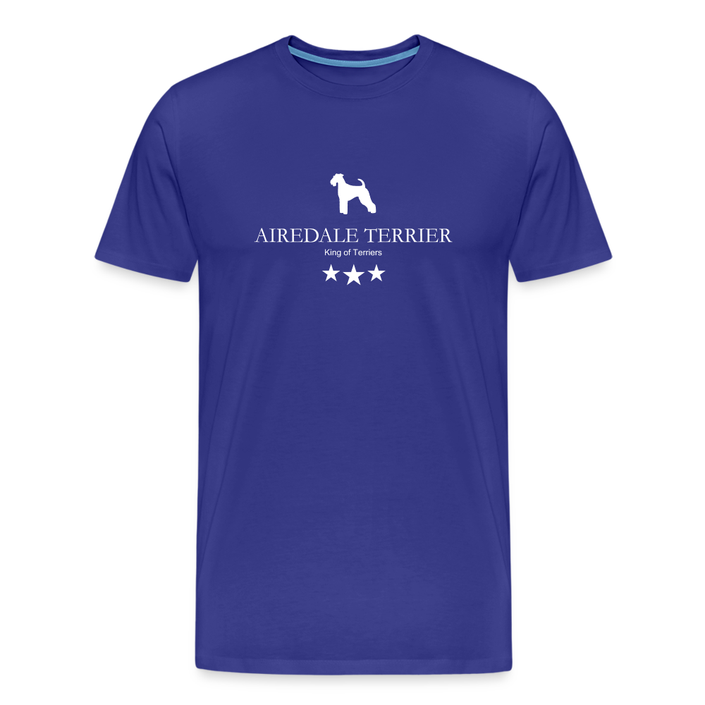 Männer Premium T-Shirt - Airedale Terrier - King of terriers... - Königsblau