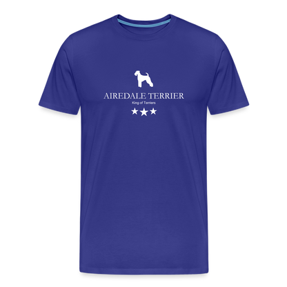 Männer Premium T-Shirt - Airedale Terrier - King of terriers... - Königsblau