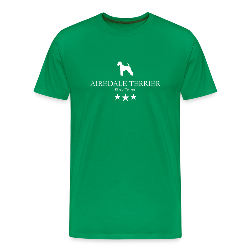 Männer Premium T-Shirt - Airedale Terrier - King of terriers... - Kelly Green