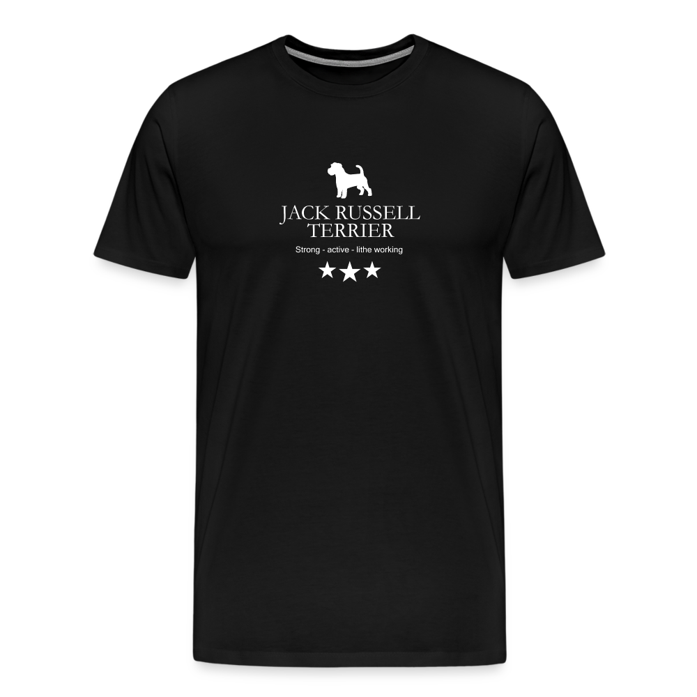 Männer Premium T-Shirt - Jack Russell Terrier - Strong, active, lithe working... - Schwarz