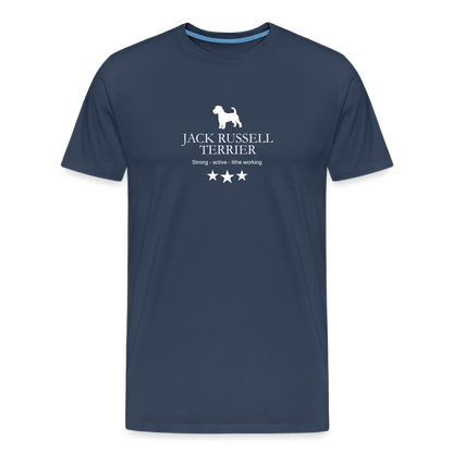 Männer Premium T-Shirt - Jack Russell Terrier - Strong, active, lithe working... - Navy