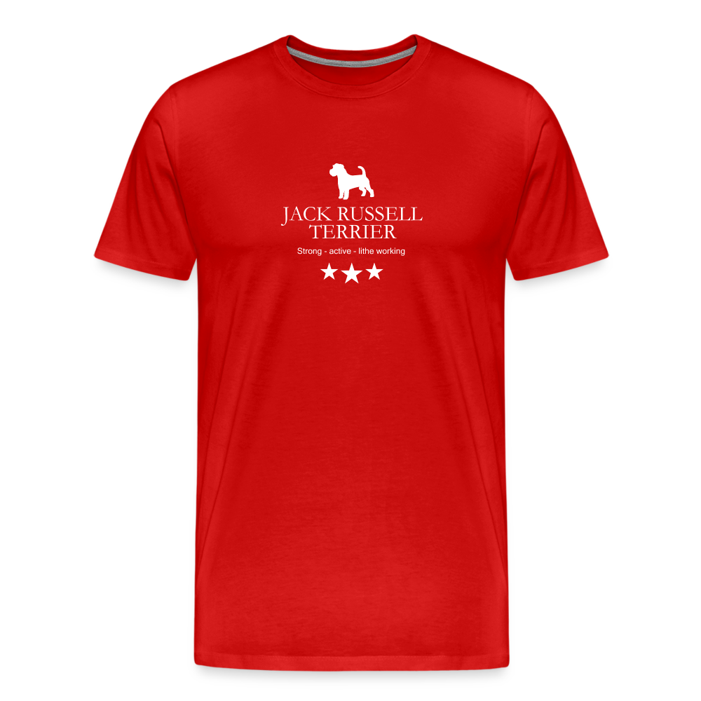 Männer Premium T-Shirt - Jack Russell Terrier - Strong, active, lithe working... - Rot