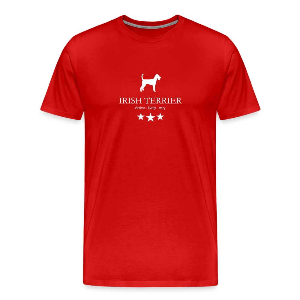 Männer Premium T-Shirt - Irish Terrier - Active, lively, wiry... - Rot