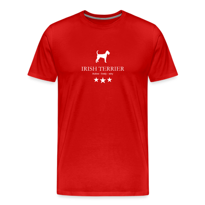 Männer Premium T-Shirt - Irish Terrier - Active, lively, wiry... - Rot