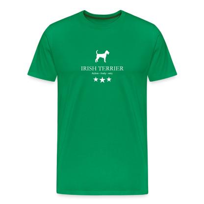 Männer Premium T-Shirt - Irish Terrier - Active, lively, wiry... - Kelly Green