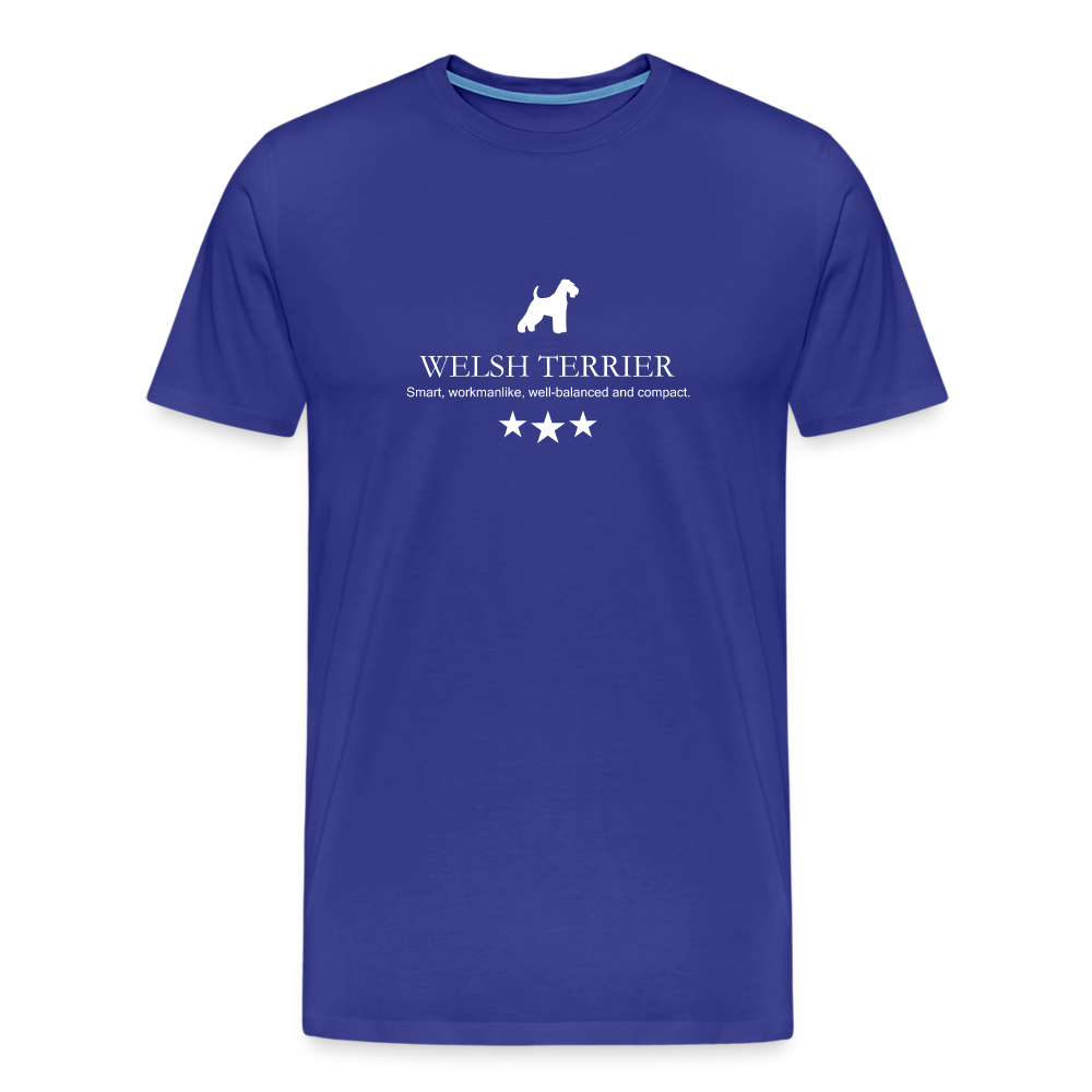Männer Premium T-Shirt - Welsh Terrier - Smart, workmanlike, well-balanced and compact... - Königsblau