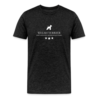 Männer Premium T-Shirt - Welsh Terrier - Smart, workmanlike, well-balanced and compact... - Anthrazit