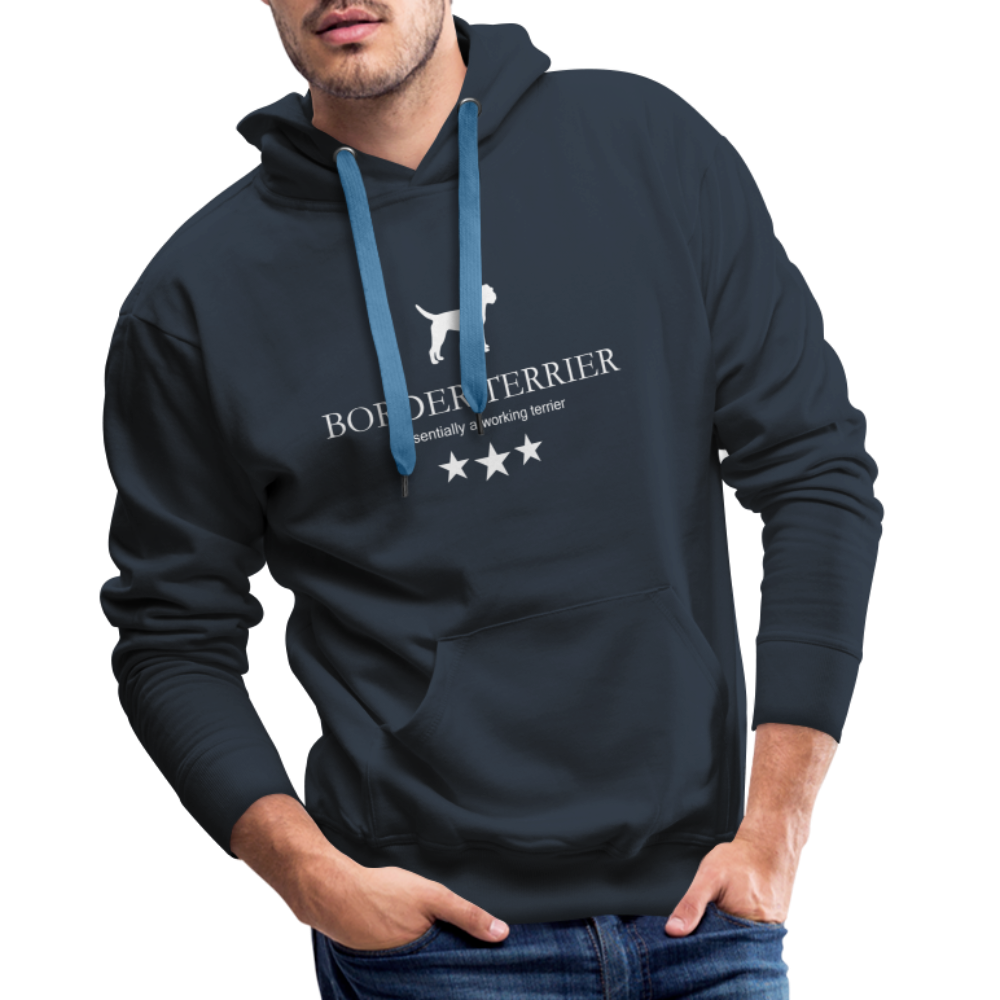 Men’s Premium Hoodie - Border Terrier - Essentially a working terrier... - Navy