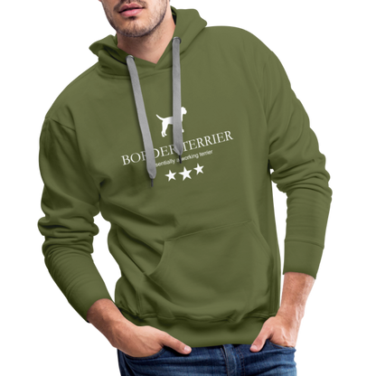 Men’s Premium Hoodie - Border Terrier - Essentially a working terrier... - Olivgrün