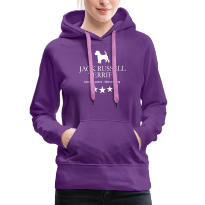 Frauen Premium Hoodie - Jack Russell Terrier - Strong, active, lithe working... - Purple