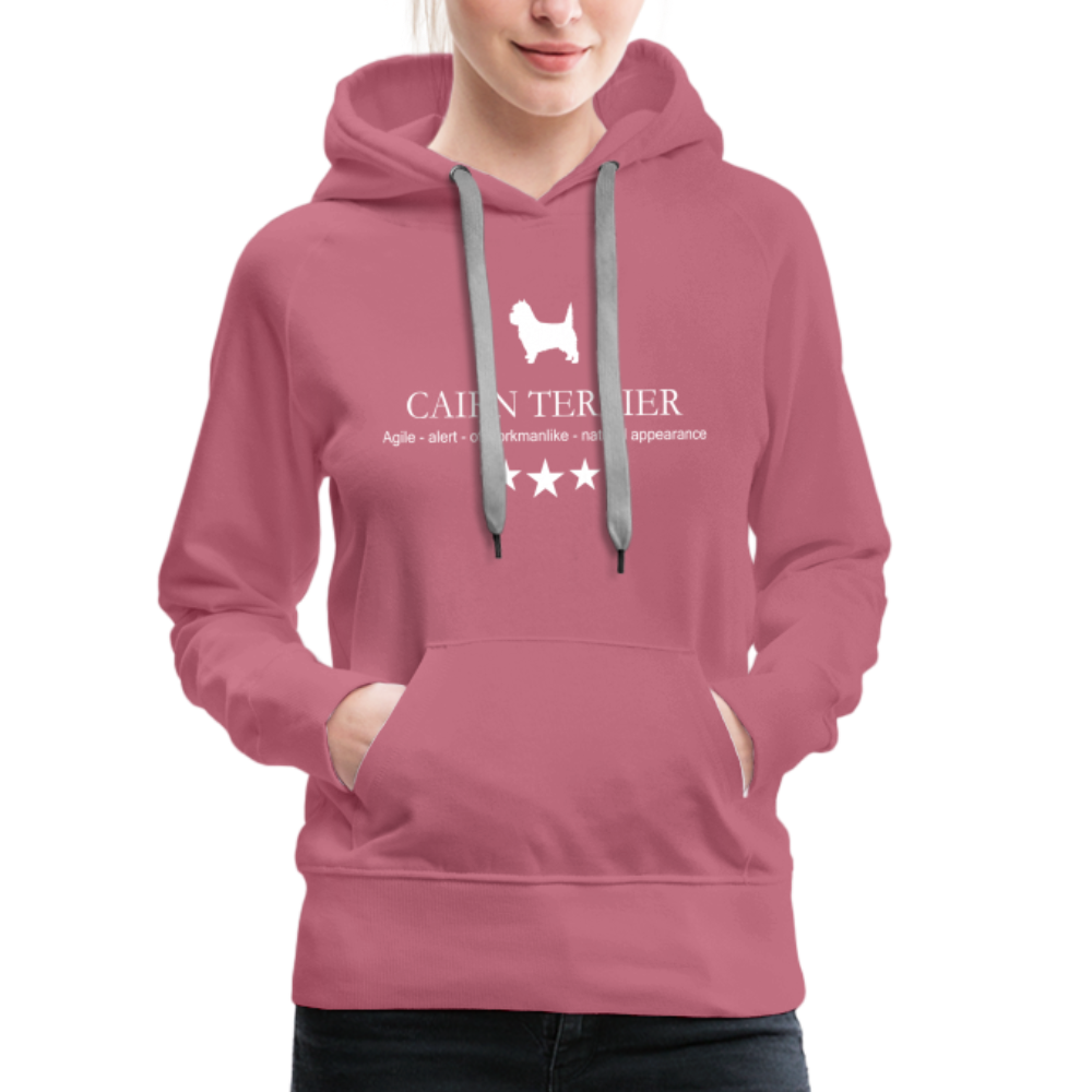 Frauen Premium Hoodie - Cairn Terrier - Agile, alert, of workmanlike... - Malve