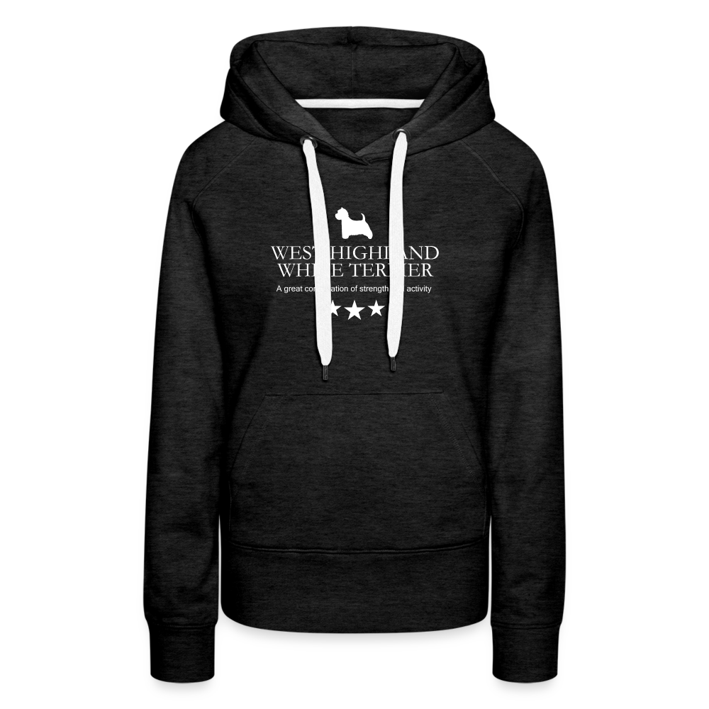Frauen Premium Hoodie - West Highland White Terrier - A great combination of strength and activity... - Anthrazit