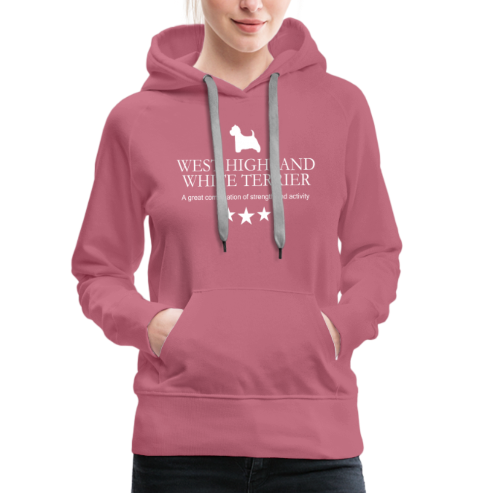 Frauen Premium Hoodie - West Highland White Terrier - A great combination of strength and activity... - Malve