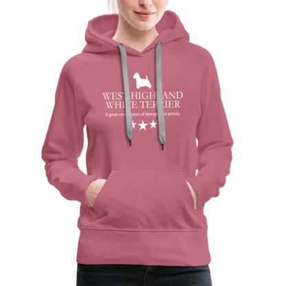 Frauen Premium Hoodie - West Highland White Terrier - A great combination of strength and activity... - Malve