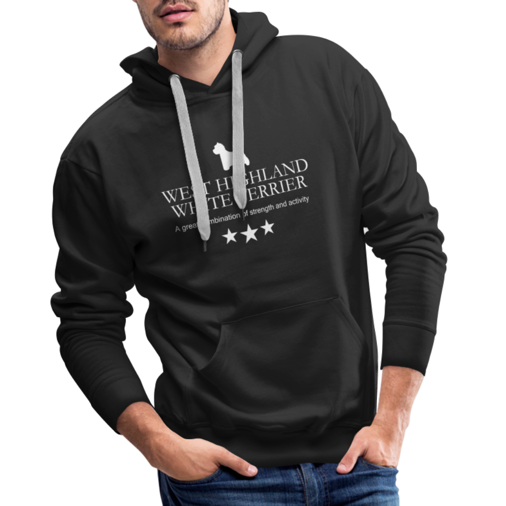 Men’s Premium Hoodie - West Highland White Terrier - A great combination of strength and activity... - Schwarz