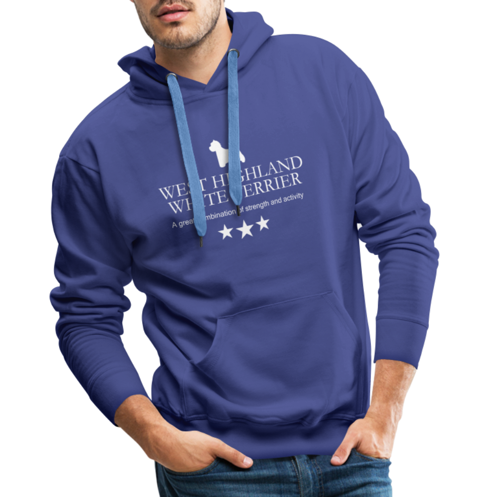 Men’s Premium Hoodie - West Highland White Terrier - A great combination of strength and activity... - Königsblau