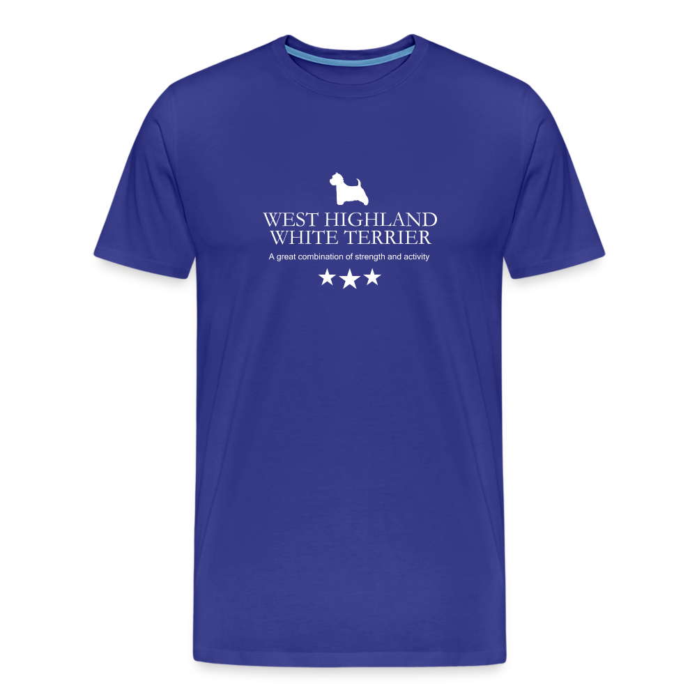 Männer Premium T-Shirt - West Highland White Terrier - A great combination of strength and activity... - Königsblau