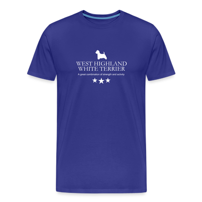 Männer Premium T-Shirt - West Highland White Terrier - A great combination of strength and activity... - Königsblau
