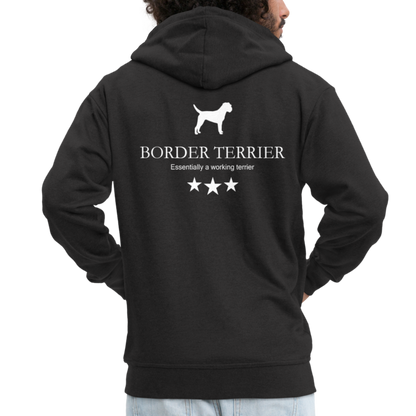 Männer Premium Kapuzenjacke - Border Terrier - Essentially a working terrier... - Schwarz