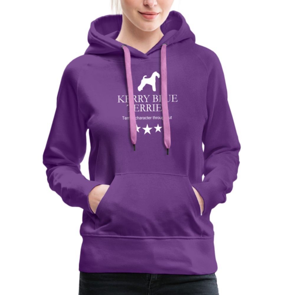 Frauen Premium Hoodie - Kerry Blue Terrier - Terrier character throughout... - Purple