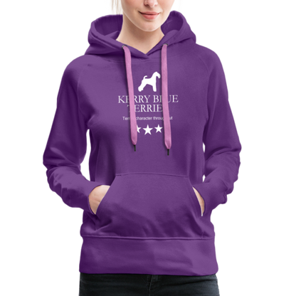 Frauen Premium Hoodie - Kerry Blue Terrier - Terrier character throughout... - Purple