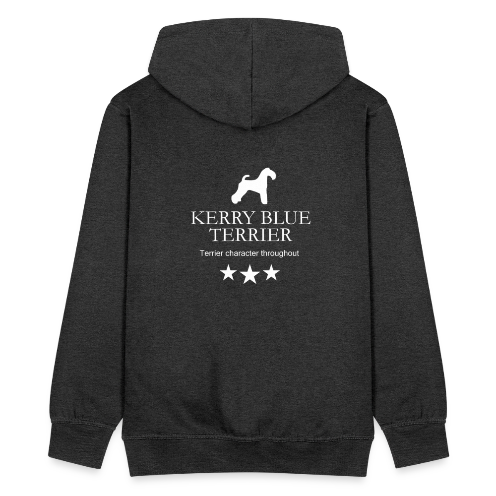 Männer Premium Kapuzenjacke - Kerry Blue Terrier - Terrier character throughout... - Anthrazit