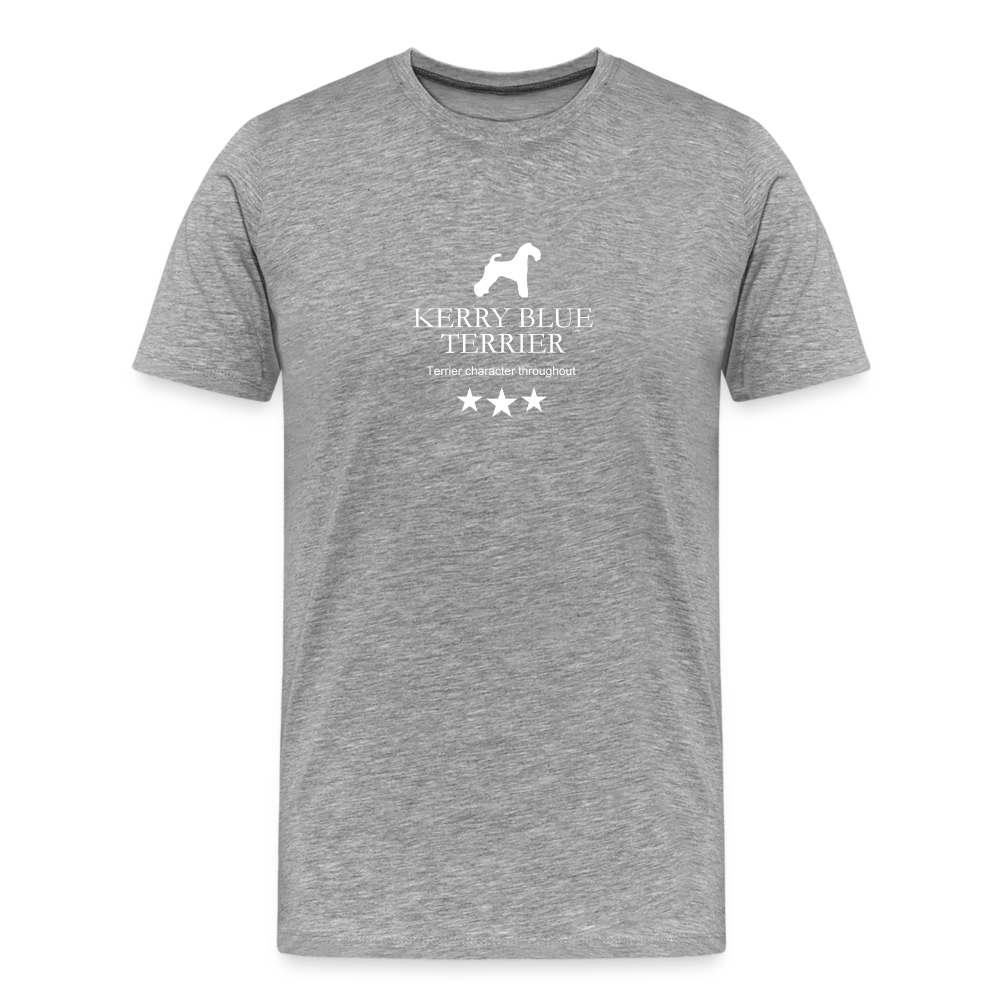 Männer Premium T-Shirt - Kerry Blue Terrier - Terrier character throughout... - Grau meliert