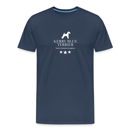 Männer Premium T-Shirt - Kerry Blue Terrier - Terrier character throughout... - Navy