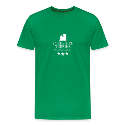 Männer Premium T-Shirt - Yorkshire Terrier - Alert, intelligent toy terrier... - Kelly Green