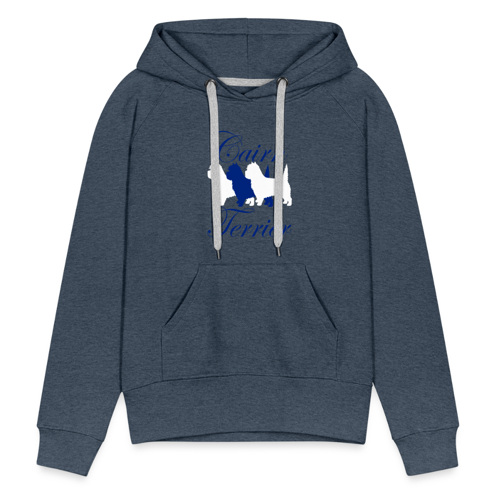 Frauen Premium Hoodie - Cairn Terrier - Jeansblau