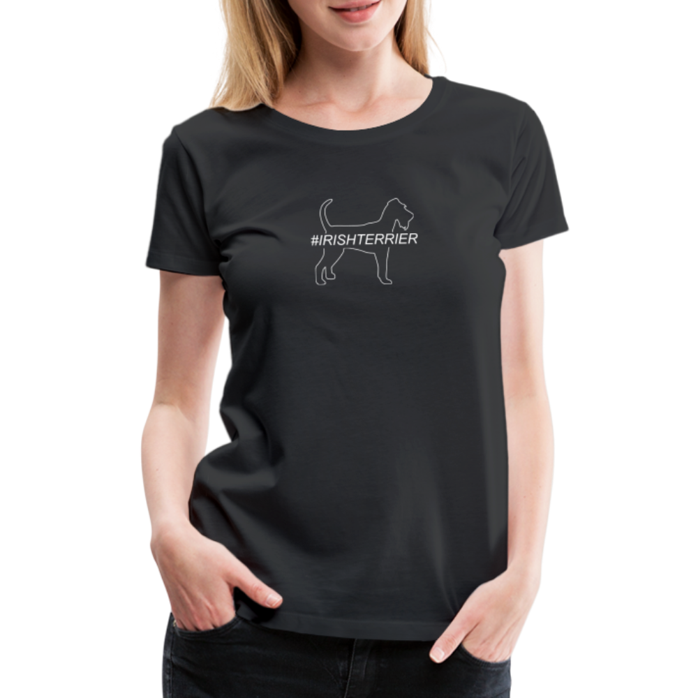 Women’s Premium T-Shirt - Irish Terrier - Hashtag - Schwarz