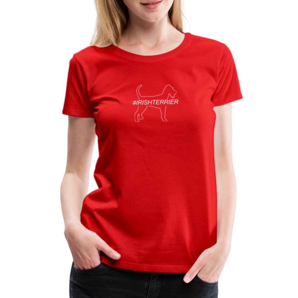 Women’s Premium T-Shirt - Irish Terrier - Hashtag - Rot