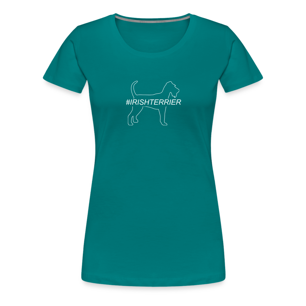 Women’s Premium T-Shirt - Irish Terrier - Hashtag - Divablau