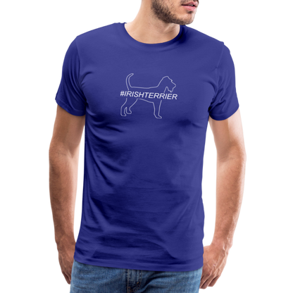 Männer Premium T-Shirt - Irish Terrier - Hashtag - Königsblau