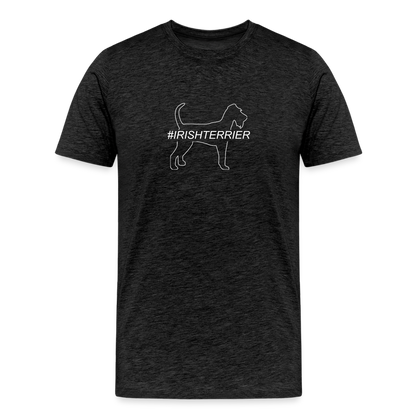 Männer Premium T-Shirt - Irish Terrier - Hashtag - Anthrazit