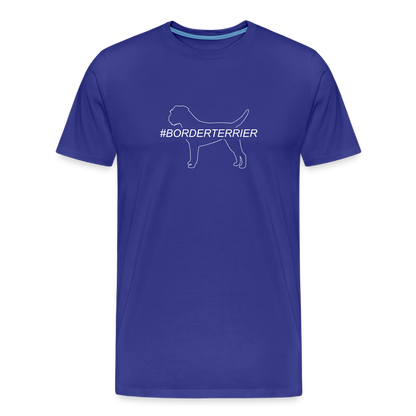 Männer Premium T-Shirt - Border Terrier - Hashtag - Königsblau