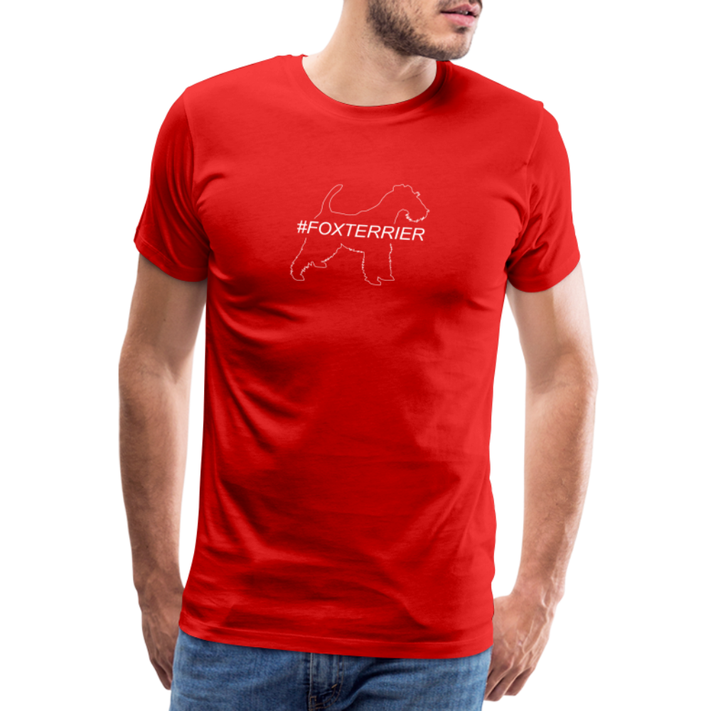 Männer Premium T-Shirt - Foxterrier - Hashtag - Rot