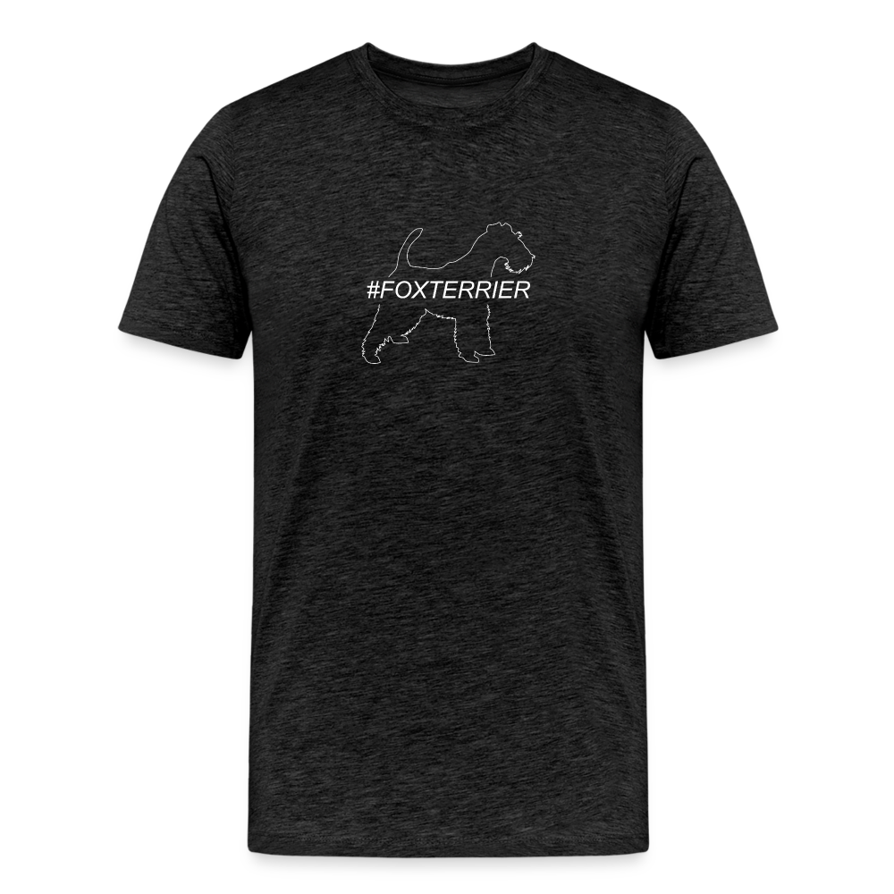 Männer Premium T-Shirt - Foxterrier - Hashtag - Anthrazit