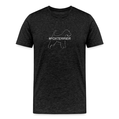 Männer Premium T-Shirt - Foxterrier - Hashtag - Anthrazit