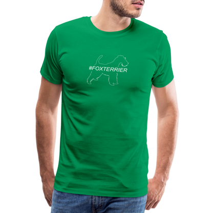 Männer Premium T-Shirt - Foxterrier - Hashtag - Kelly Green