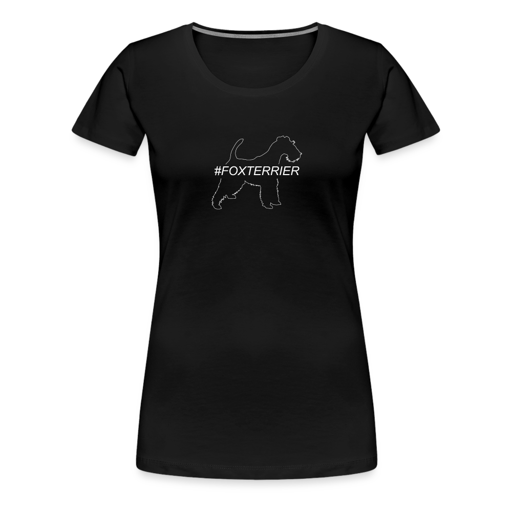 Women’s Premium T-Shirt - Foxterrier - Hashtag - Schwarz