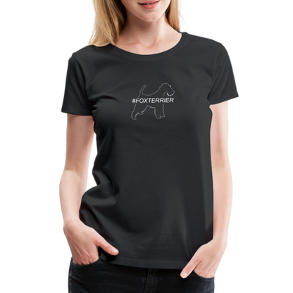 Women’s Premium T-Shirt - Foxterrier - Hashtag - Schwarz