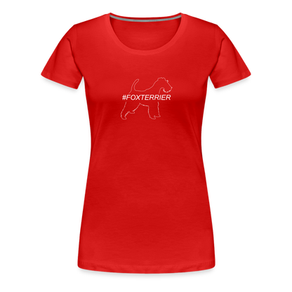 Women’s Premium T-Shirt - Foxterrier - Hashtag - Rot