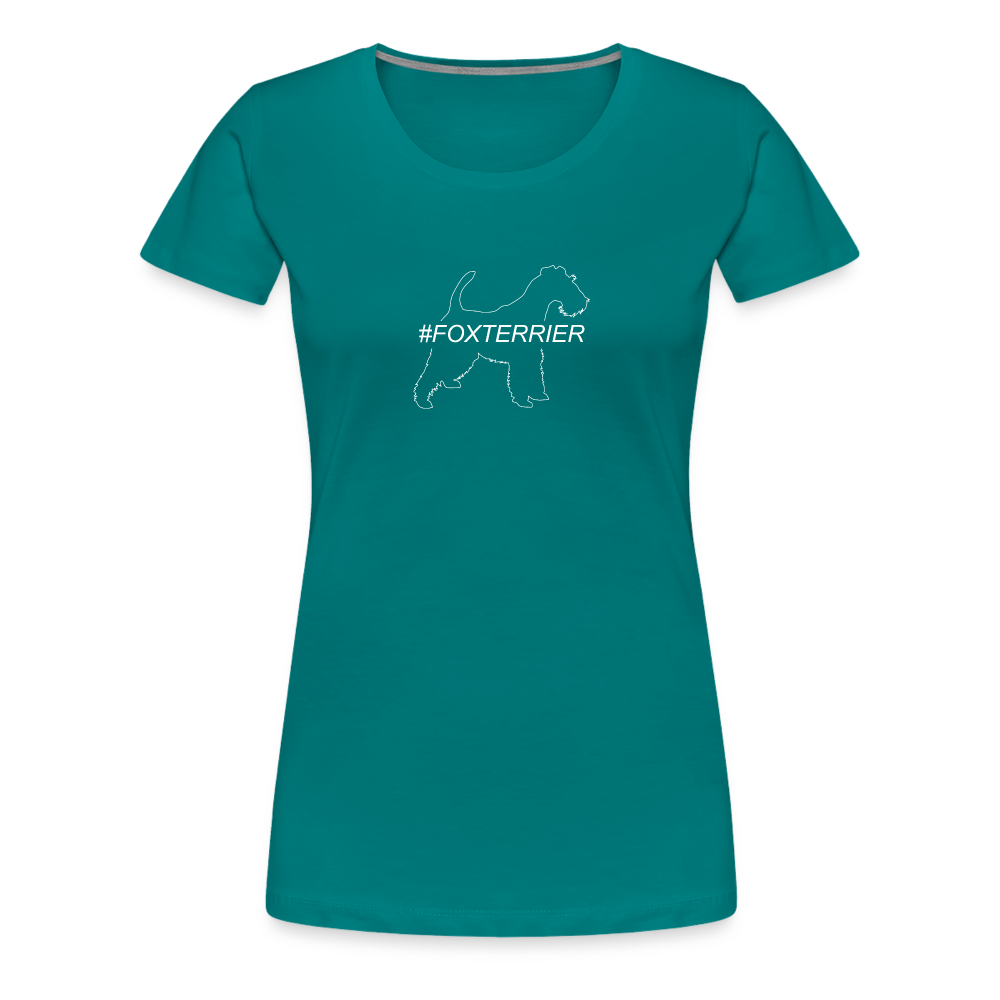 Women’s Premium T-Shirt - Foxterrier - Hashtag - Divablau