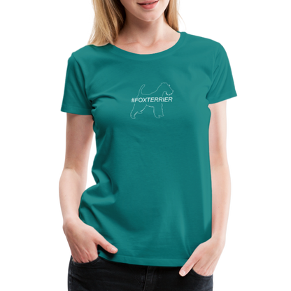 Women’s Premium T-Shirt - Foxterrier - Hashtag - Divablau