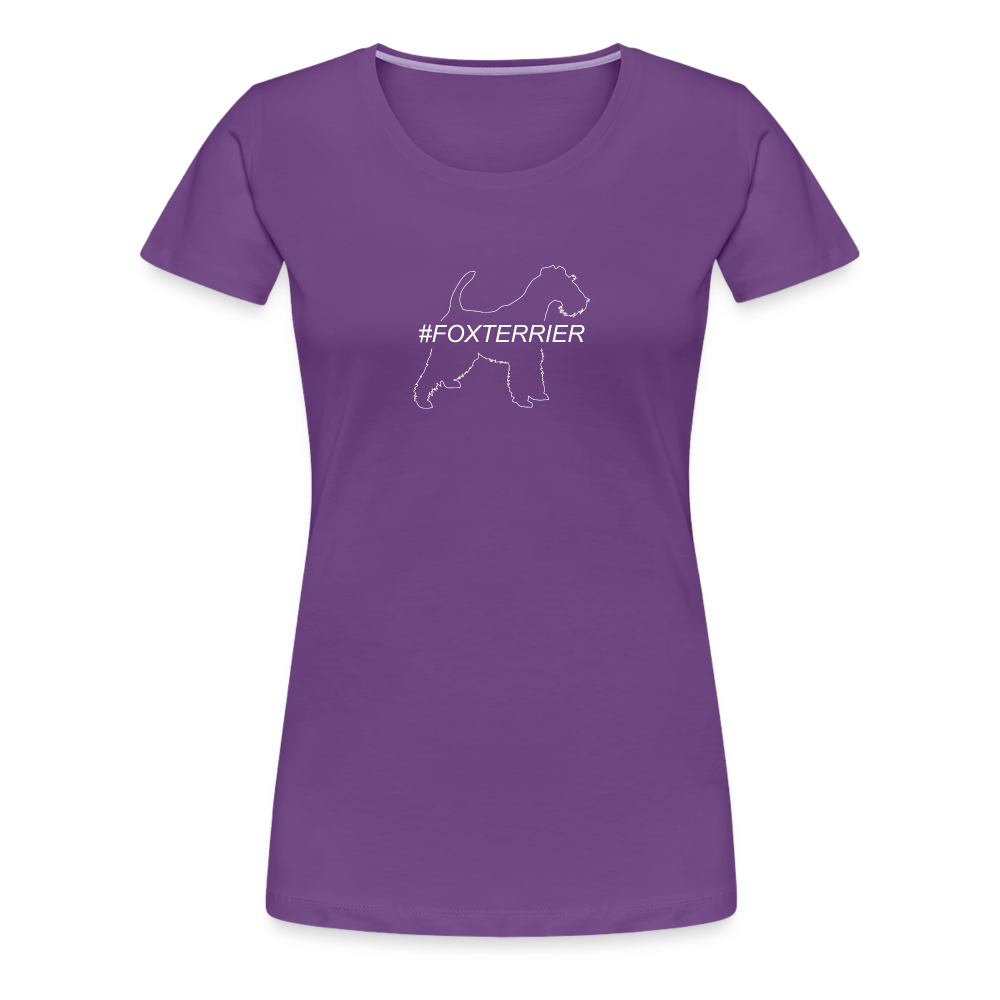 Women’s Premium T-Shirt - Foxterrier - Hashtag - Lila