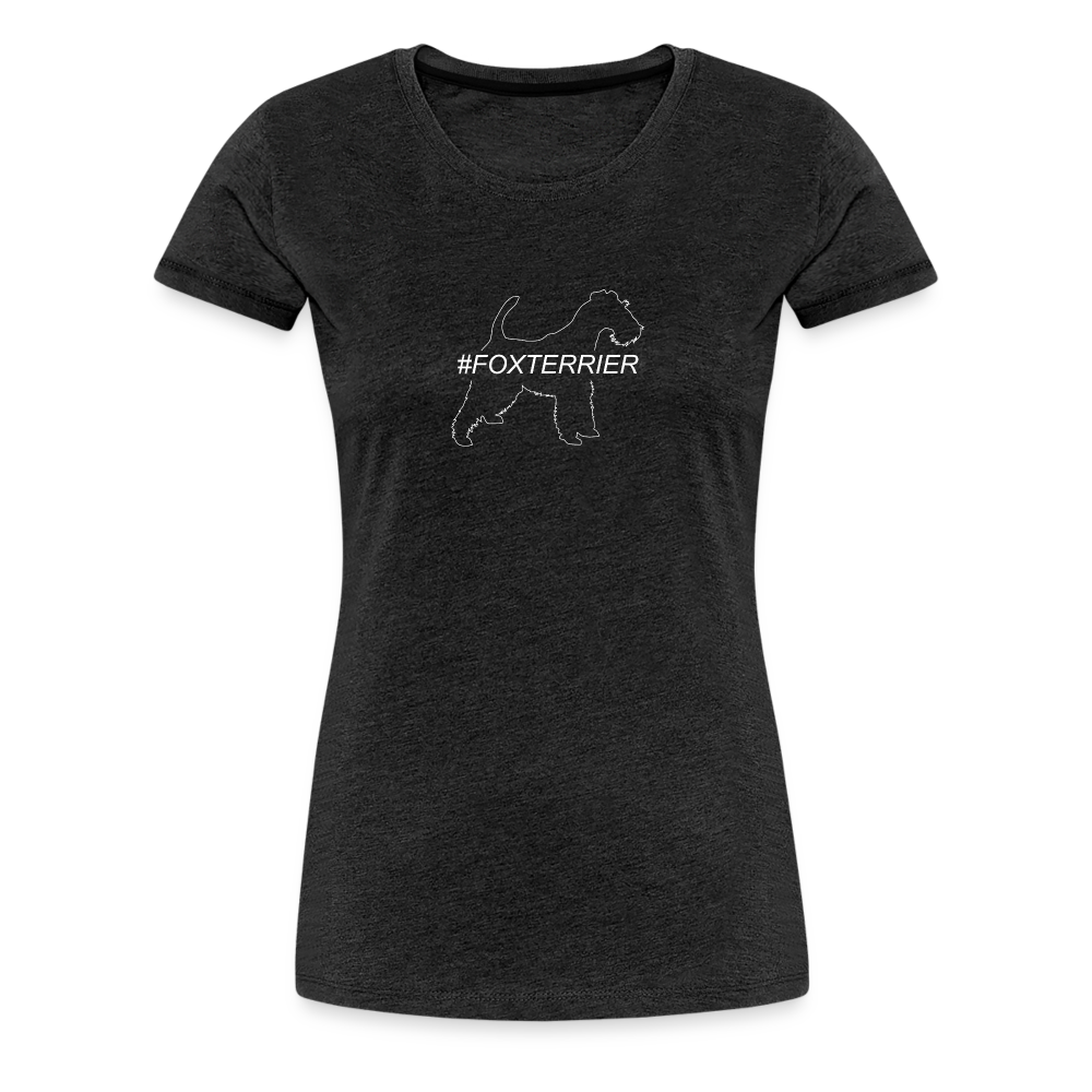 Women’s Premium T-Shirt - Foxterrier - Hashtag - Anthrazit
