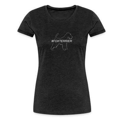 Women’s Premium T-Shirt - Foxterrier - Hashtag - Anthrazit